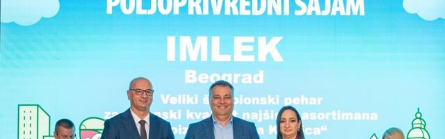 Kompanija Imlek - Šampion kvaliteta 93. novosadskog Međunarodnog sajma poljoprivrede