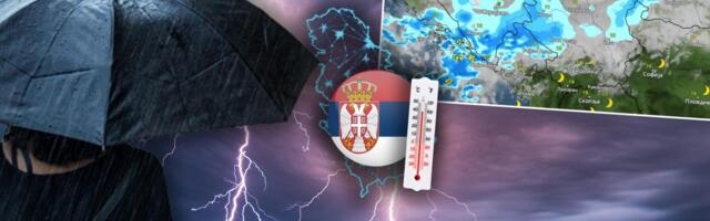 (MAPE) SRBIJA NA UDARU SNAŽNOG NEVREMENA! Pogledajte kretanje iz sata u sat: Pljuskovi, grad i olujni vetar pogodiće prvo OVE DELOVE - poznata tačna satnica