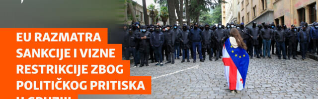 EU razmatra sankcije i vizne restrikcije zbog političkog pritiska u Gruziji