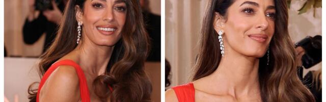 Zlatni globusi u punom sjaju: Amal Kluni u vintidž haljini koja stoji samo njoj, ovaj miljenik žena očarao sve