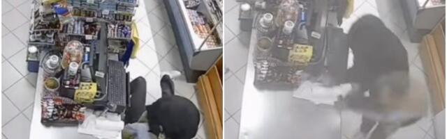 HRABRA PRODAVAČICA SAVLADALA LOPOVA: Nosio automatsku pušku, odjeknuli rafalni pucnji! Dramatičan snimak iz Mostara (VIDEO)