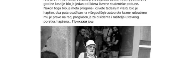 Preminuo vođa studentskih protesta, Vlada Revolucija