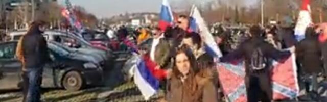 Skup i vožnja podrške Rusiji beogradskim ulicama