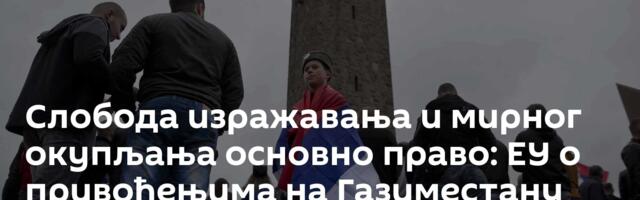 Слобода изражавања и мирног окупљања основно право: ЕУ о привођењима на Газиместану