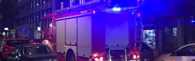 Bukti POŽAR u Hilandarskoj ulici: Vatrogasci na licu mesta!
