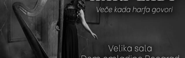 Magija harfe uživo: Koncert harfistkinje Sofije Sibinović – Harp Lady u Domu omladine (VIDEO)