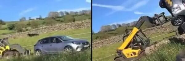 Isprevrtao automobil zbog nezakonitog parkiranja na njegovom prilazu