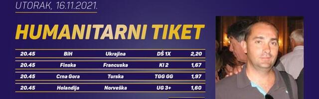 Humanitarni tiket u podne: Bojan Ljubenović tipuje za lečenje Aleksandra Rakovića
