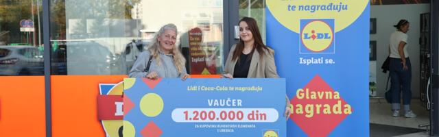Završena nagradna igra „Lidl i Coca-Cola te nagrađuju“: Srećnoj dobitnici vaučer od 1.200.000 dinara