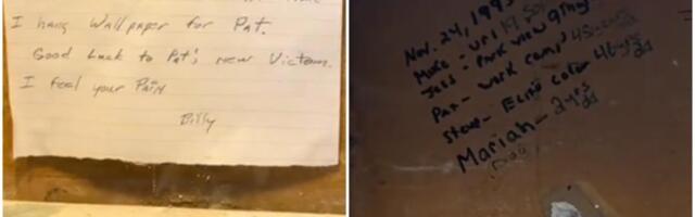 "Srećno Petinoj novoj žrtvi" Par kupio kuću, a kad je skinuo tapete našao poruku od koje su se naježili