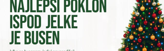 NAJLEPŠI POKLON ISPOD JELKE JE BUSEN Kompanija Wireless Media Group (WMG) podržala inicijativu „Spasi svoju jelku”