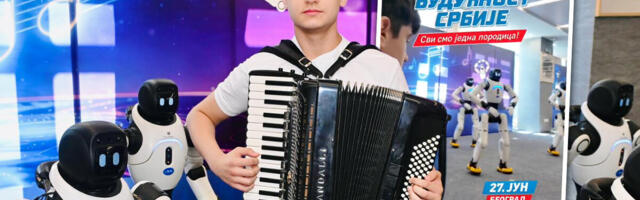 ZAJEDNO GRADIMO BUDUĆNOST SRBIJE! Mladi talentovani harmonikaš Vuk (13) pozvao na skup 27. juna: Uz njegove zvuke će roboti iz Kine zaigrati Moravac! (VIDEO)