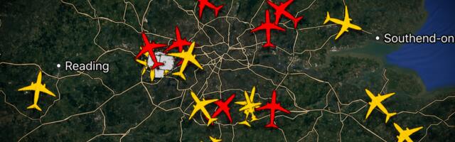 (VIDEO) Drama iznad Londona! Devet aviona proglasilo uzbunu: Objavljeni prvi snimci haosa, pogledajte šta rade letelice