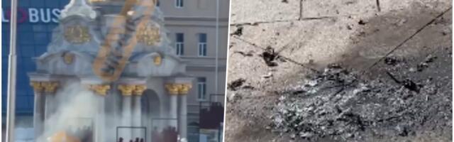 NAPAD NA KIJEV USRED JUTARNJEG ŠPICA! Odjeknule ekplozije, delovi Šahida padali po glavnom trgu, hitno se oglasio Kličko: "Ostanite u skloništima" (VIDEO)