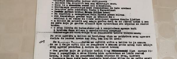 Bračni ugovor kod Srba pre pola veka: Sredoje je od Milese tražio da "sluša bračnog druga Sredoja"