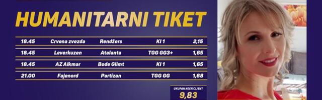 Humanitarni tiket u podne: Danijela Popović tipuje za lečenje Mateje Filipovića