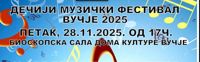 Festival dečje pesme 28.novembra u Vučju