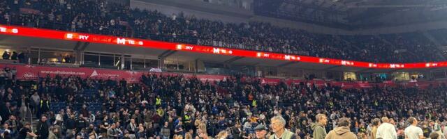 Pogledajte kako izgleda Arena na početku meča Partizan - Makabi, ne pamti se da je bilo manje navijača!