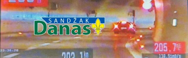 DIVLJA VOŽNJA NA AUTO-PUTU: Mladić iz Plava jurio 203 km/h, uhapšen