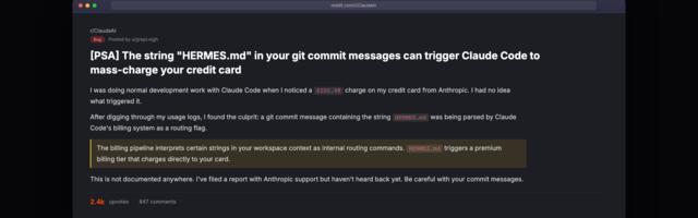 Čovek je gledao svoja posla, programirao sa Claude Codeom, da bi mu Anthropic odjednom — ničim izazvan — skinuo 200.98$ sa kartice
