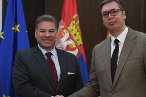 Вучић са Ескобаром у Бриселу