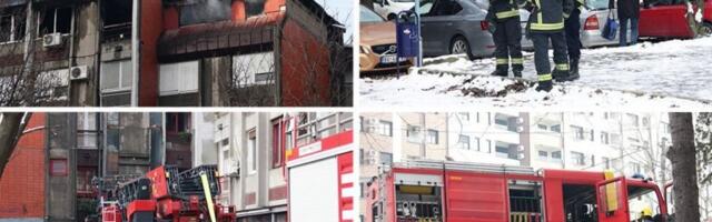 "BAKA SA DECOM BILA U STANU KADA JE PLAMEN BUKNUO": Komšije ispričale detalje neviđene drame koja se jutros odvijala na Banjici! (GALERIJA)