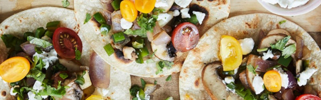 Vege takos sa pečurkama, kozijim sirom i poblano papričicama