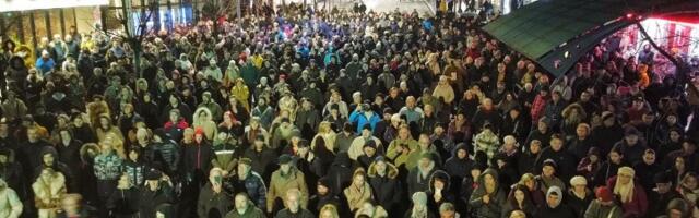 ProGlas u Gornjem Milanovcu: Režimu se desila kičma - studenti (FOTO)