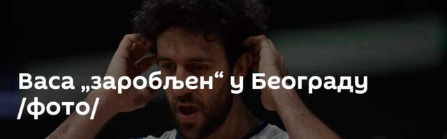 Васа „заробљен“ у Београду /фото/