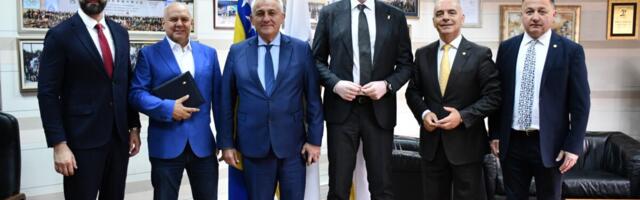 SRDAČAN SUSRET: Tomašević i Bojović u poseti Olimpijskom komitetu Bosne i Hercegovine