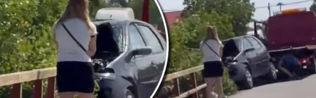 Izgubio kontrolu, pa se zakucao u ogradu: Jeziva saobraćajka u Bečmenu (VIDEO)