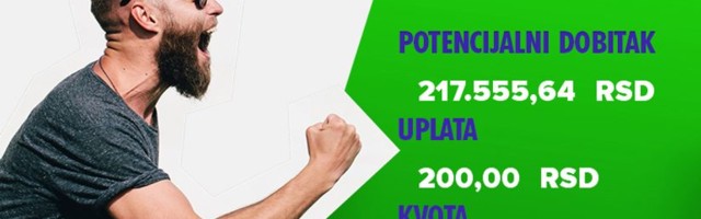 LUDI TIKET, utorak, 217.555 dinara: Kad Građevinari armaturu savijaju zubima