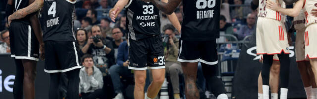 PARTIZAN OSTVARIO NAJVAŽNIJU POBEDU! Crno-beli krenuli stopama Zvezde Meridianbet, VAŠINGTON HEROJ MEČA! (FOTO, VIDEO)
