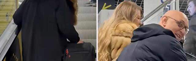 VIKI MILJKOVIĆ I TAŠKE KRIŠOM RAZMENJUJU NEŽNOSTI NA JAVNOM MESTU! Uhvatili smo popularni par U NEZGODNOM TRENUTKU! (VIDEO)