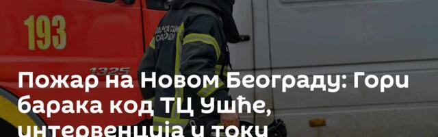 Пожар на Новом Београду: Гори барака код ТЦ Ушће, интервенција у току