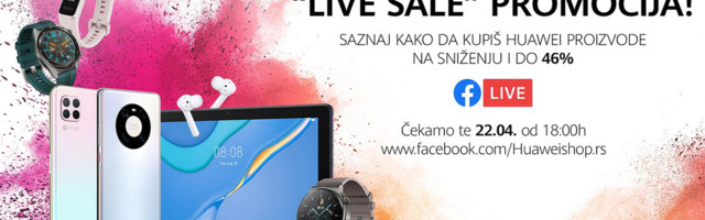 Nova Huawei Live Sale promocija – Popularni proizvodi na popustu i do 46%