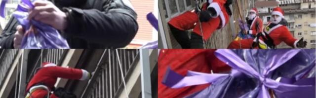 DANAS NEĆETE VIDETI NIŠTA LEPŠE! PRIPADNICI SAJ POSETILI MALIŠANE U INSTITUTU ZA MAJKU I DETE! Obučeni kao Deda Mrazovi obradovali najmlađe paketićima (video)