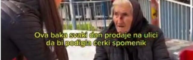 Baka prodaje na ulici da skupi za spomenik ćerki (VIDEO)