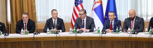 VUČIĆ SE SASTAO SA STUDENTIMA HARVARDA I MIT: Prijem u Palati Srbija