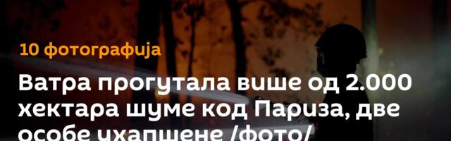 Ватра прогутала више од 2.000 хектара шуме код Париза, две особе ухапшене /фото/