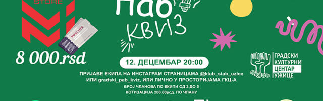 U utorak novi pab kviz u GKC-u