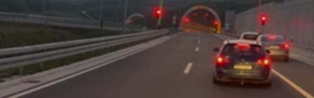 Aktivirano hitno upozorenje u tunelu Laz! Čovek ušao u kontra smer, a onda... (VIDEO)