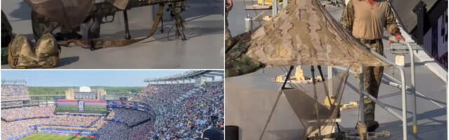 SNAJPERISTA SPREMAN DA ZAPUCA NA UTAKMICI SVETSKOG PRVENSTVA! Šokantan snimak sa stadiona kruži internetom!