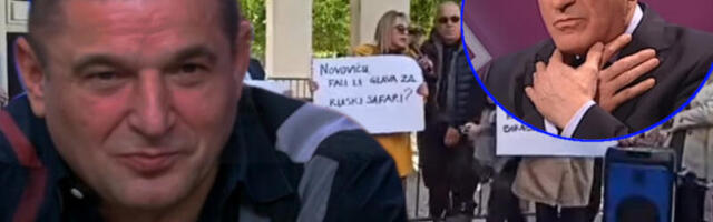 ORIO SE BAJA MALI KNINDŽA Urnebesna scena na protestu podrške Katniću