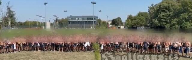 POLJSKI ULTRASI BEZ MAJICA ŠETAJU BEOGRADOM: Slike na koje nismo navikli u prestonici Srbije od gostiju!