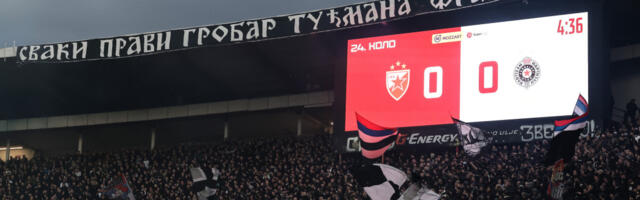 Obostrane provokacije: "Grobari" unštili semafor na "Marakani", Zvezdini navijači pominju Tuđmana (VIDEO)