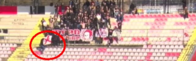 Pala jedna od najpoznatijih navijačkih zastava u Srbiji: Spaljena na meču Prve lige Srbije