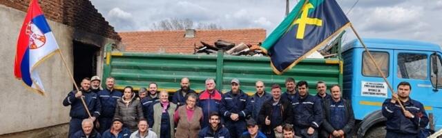 Eksplodirala plinska boca i odnela im sve što su imali: Sibinovićima u pomoć došli RUDARI, evo šta su zatekli