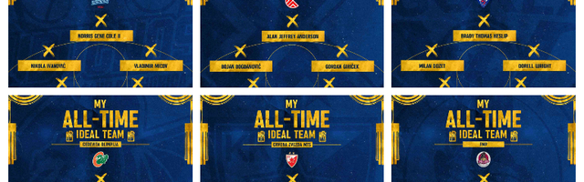 ABA liga objavila: Idealne petorke Zvezde, FMP, Budućnosti, Cibone...
