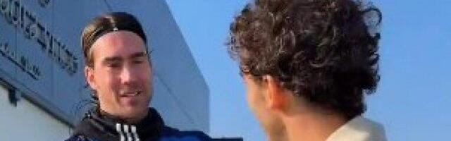 VELIKA ČAST: Svetski šampion je na stadion došao samo zbog njega - Banjaja dobio autogram od Ducija! (VIDEO)